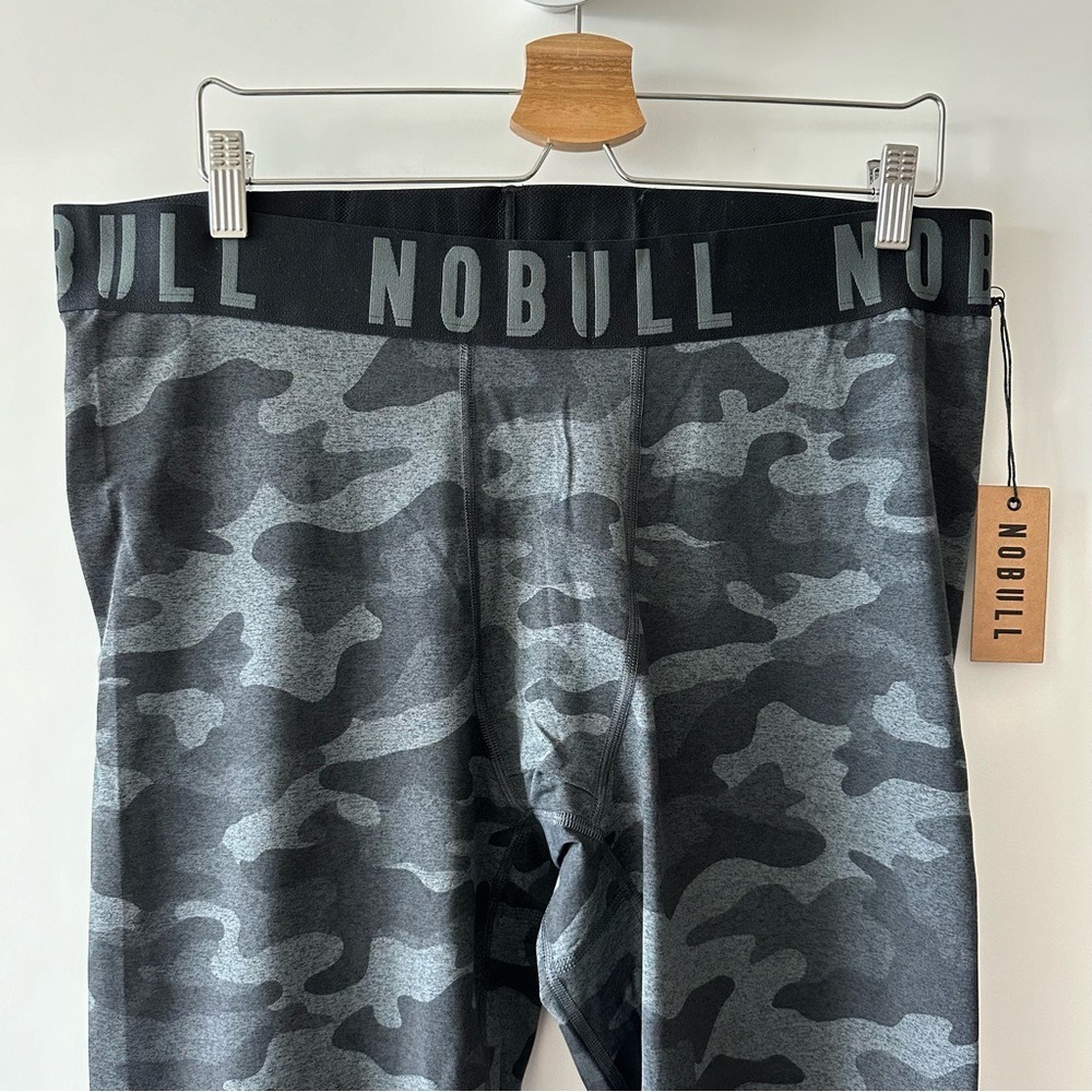 NOBULL Chrome Black Camo Compression 3/4 Length Tights Pants Men's Size XXXL - Picture 5 of 12